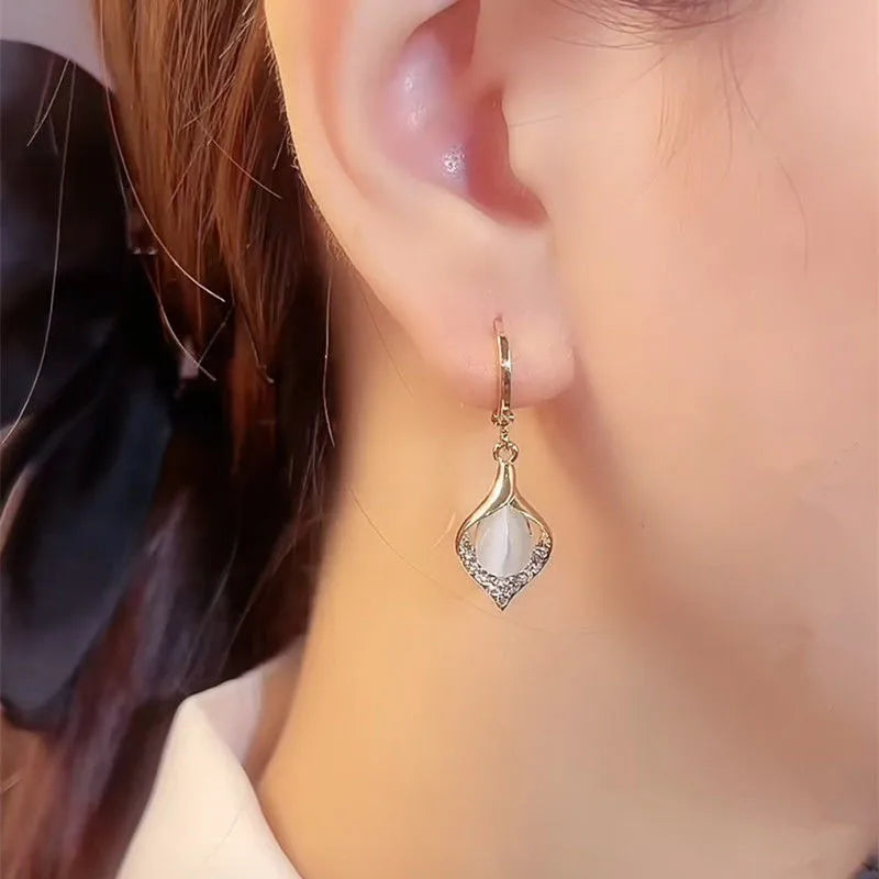 Elegant Zircon Earrings
