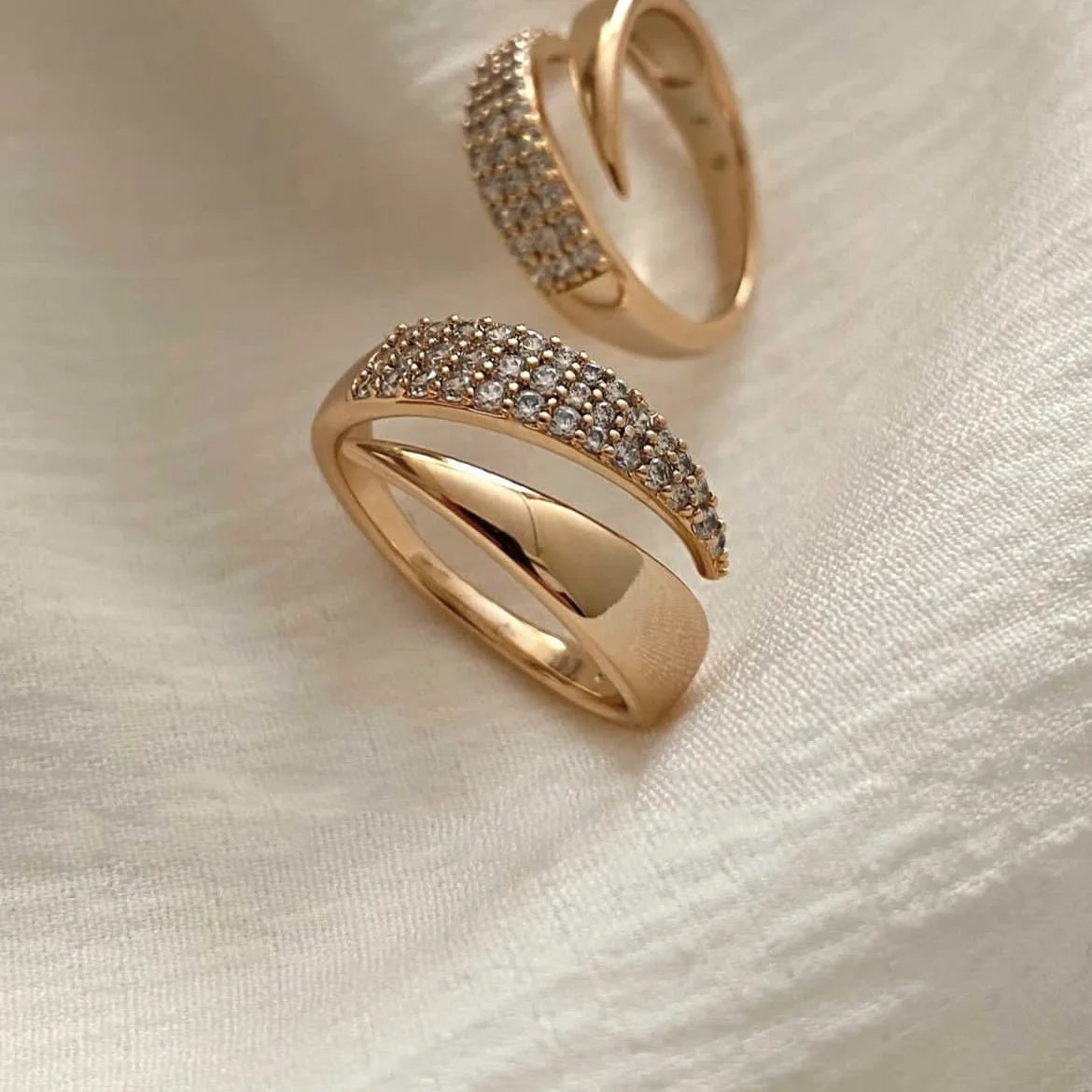 Elegant 18 K Gold Plated Rings