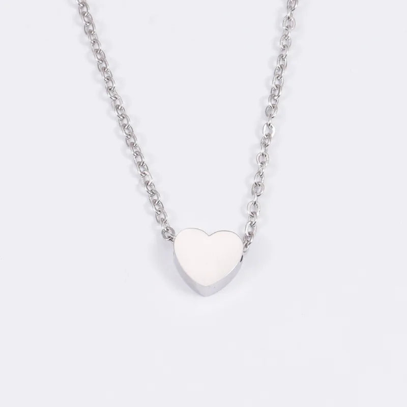 New Minimalist Necklace: Tiny Heart Love Pendant
