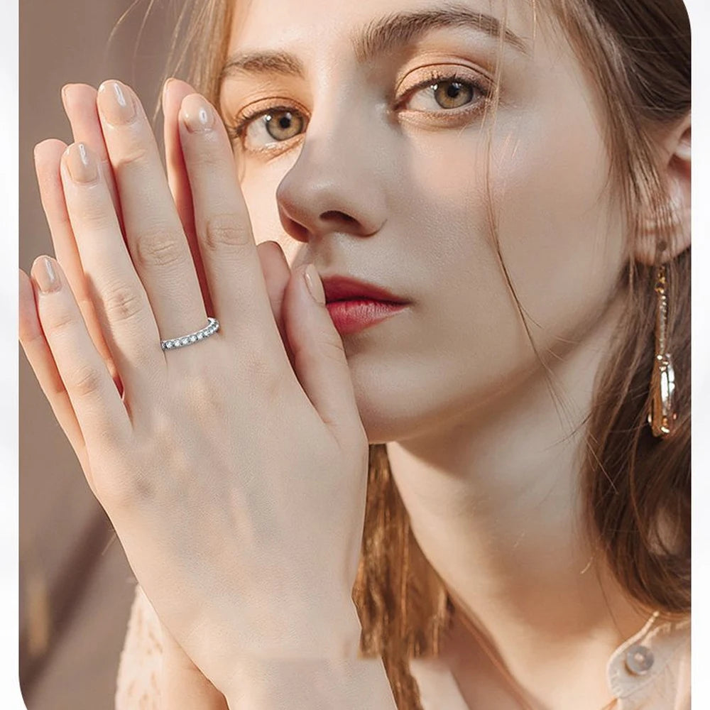 Chic Moissanite Eternity Ring