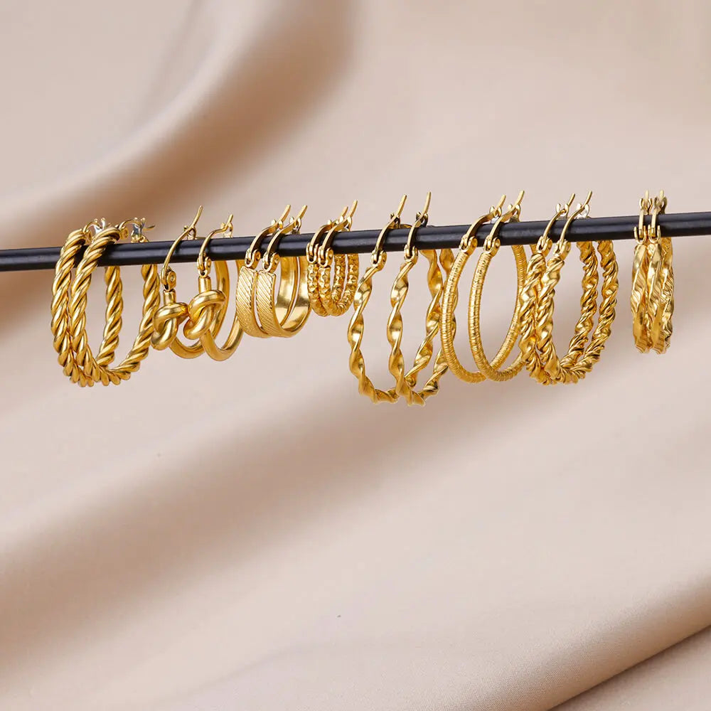 Elegant Round Hoop Earrings