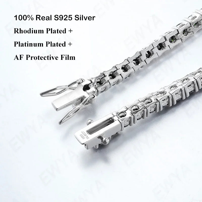 Delicate 1CT Moissanite Bracelet - Sparkling Elegance