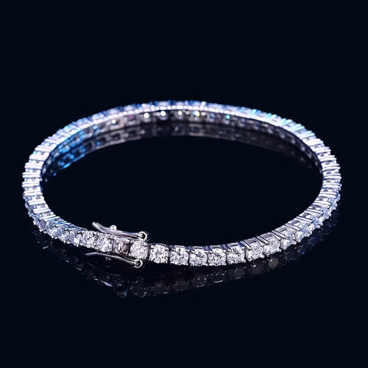 Delicate 1CT Moissanite Bracelet - Sparkling Elegance