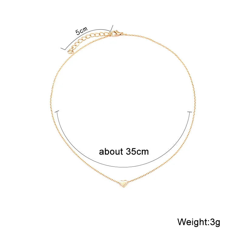 New Minimalist Necklace: Tiny Heart Love Pendant