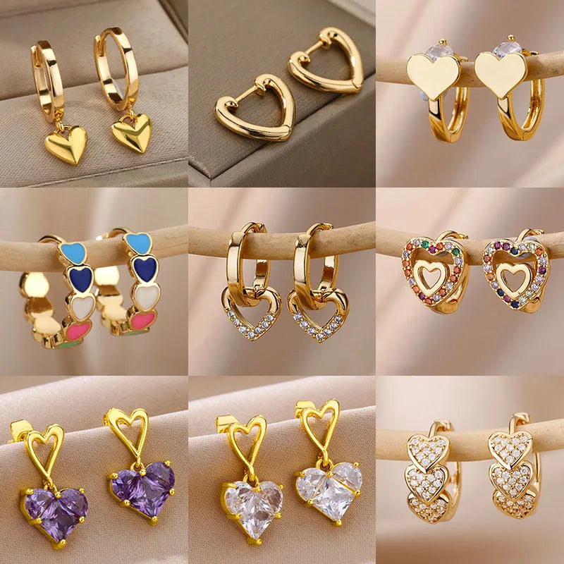 Elegant Heart Earrings