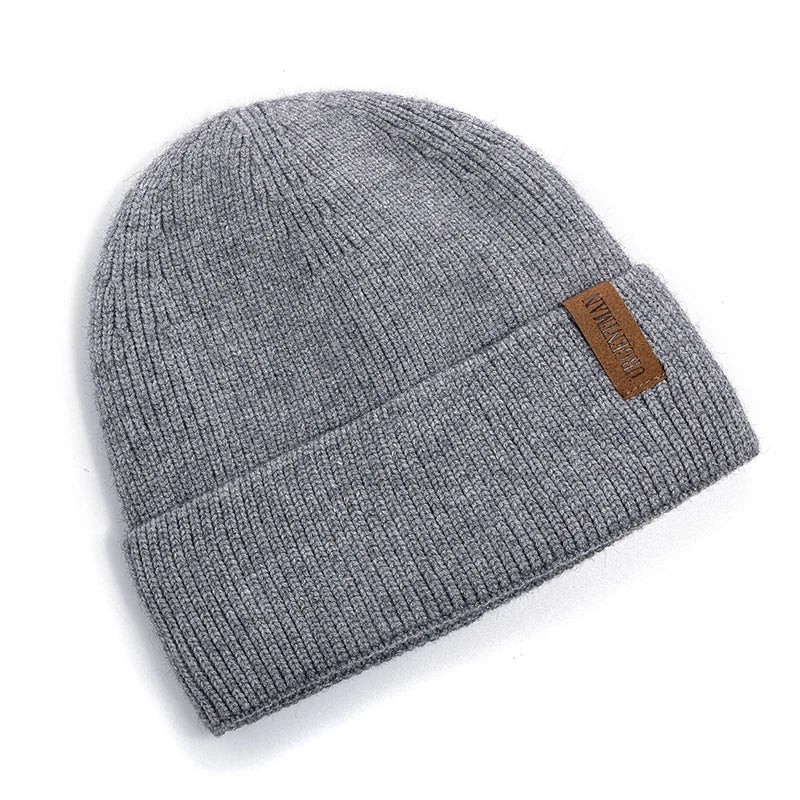 New Unisex Winter Hat Add Fleece Warm Cap Stylish Soft Beanie