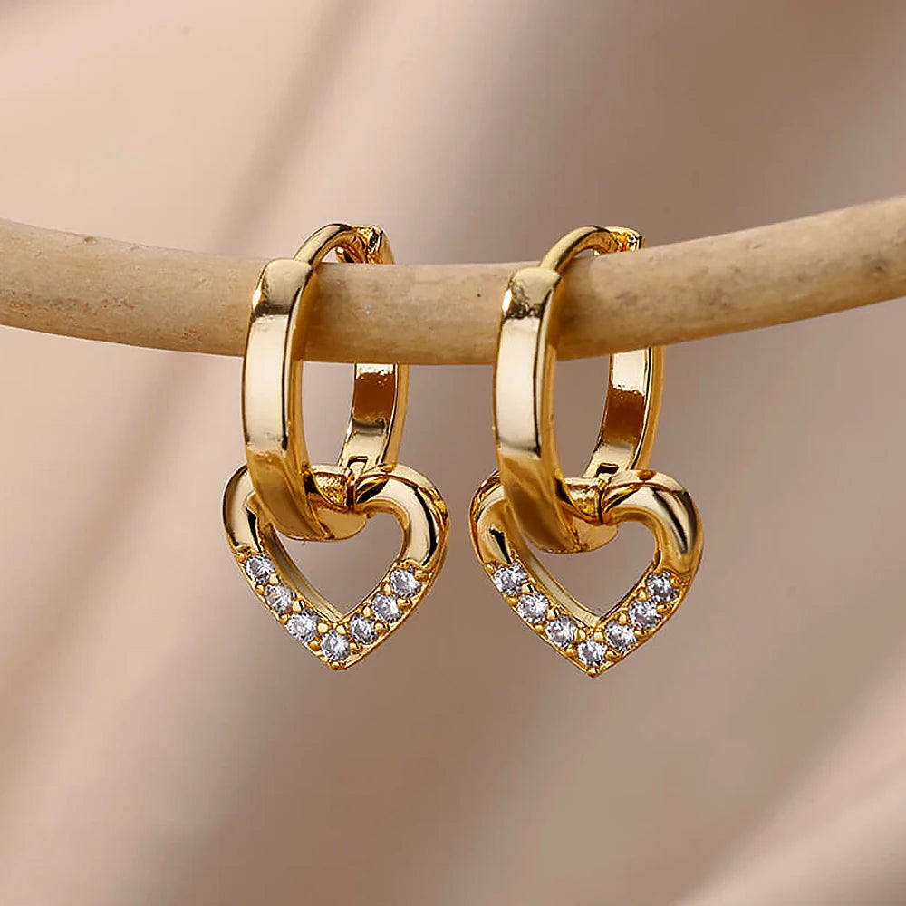 Elegant Heart Earrings