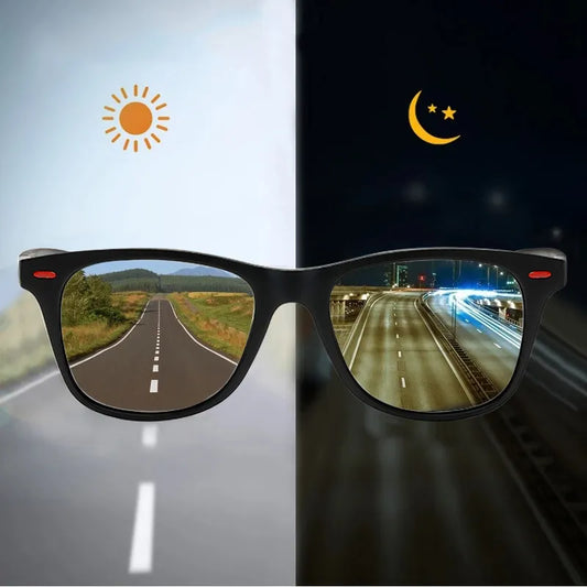 Night Vision Glasses PC Frame Polarized Sunglasses Men Outdoor