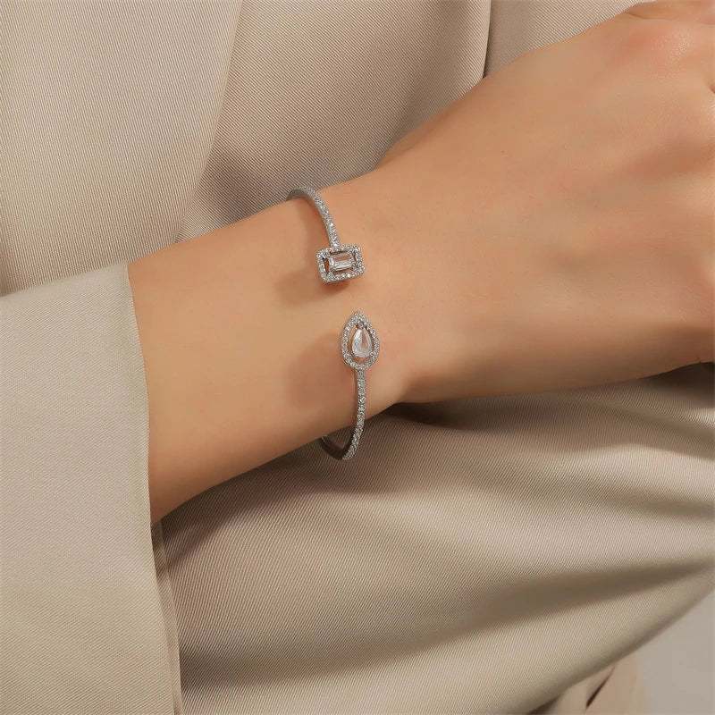 Luxury Geometry Bracelets Cubic Zirconia