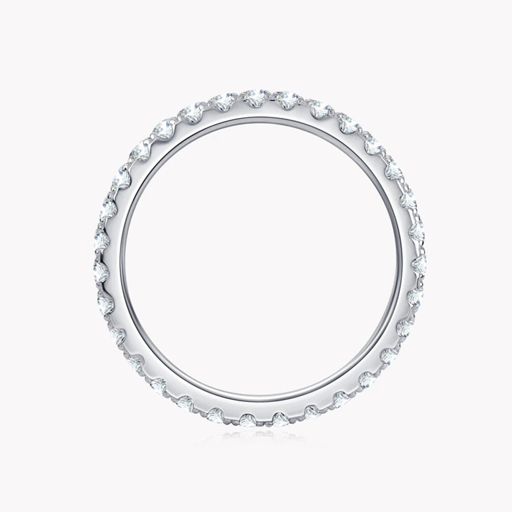 Chic Moissanite Eternity Ring
