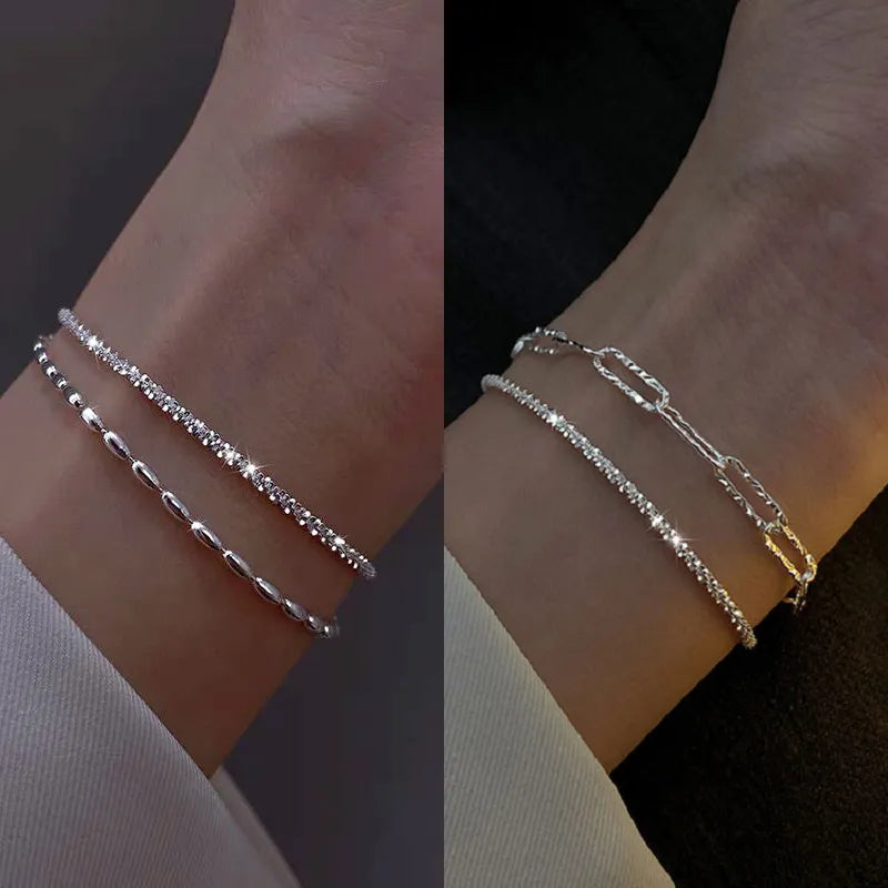 Chic Elegance Adjustable Gypsophila Bracelet