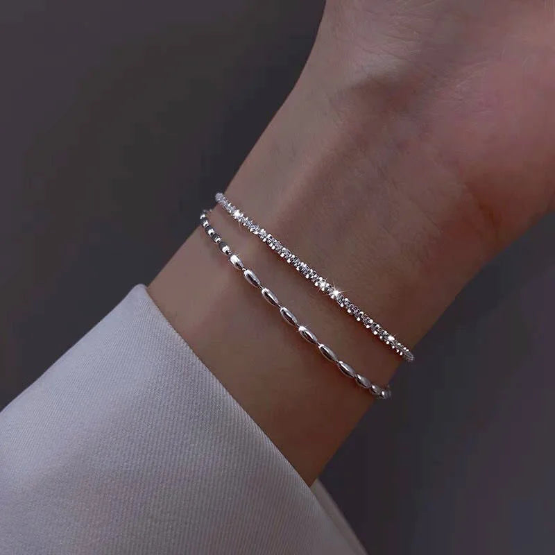 Chic Elegance Adjustable Gypsophila Bracelet