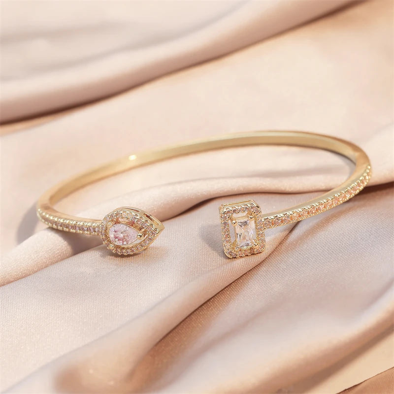 Luxury Geometry Bracelets Cubic Zirconia
