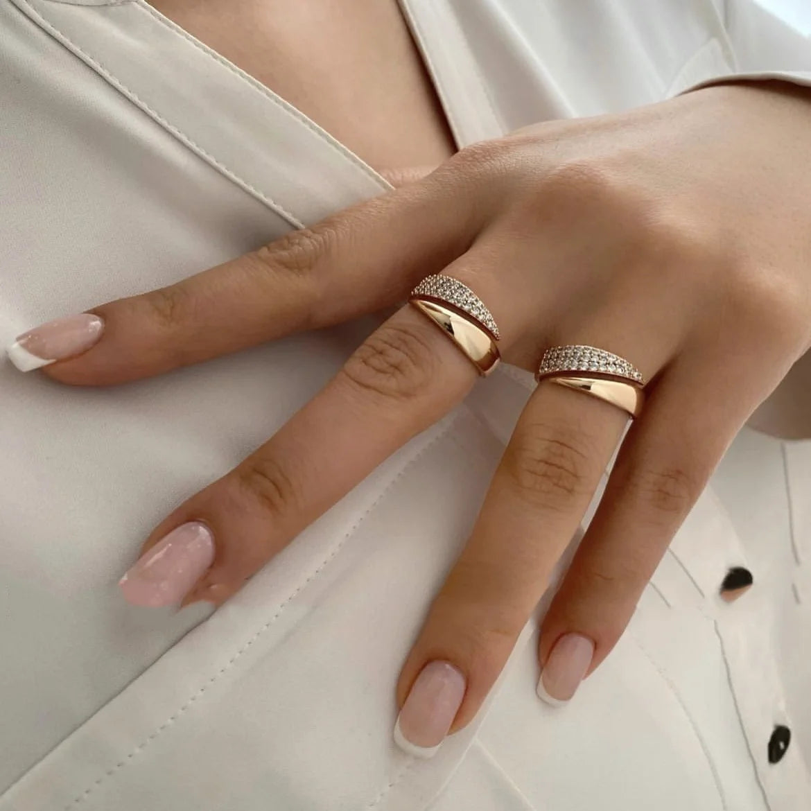 Elegant 18 K Gold Plated Rings