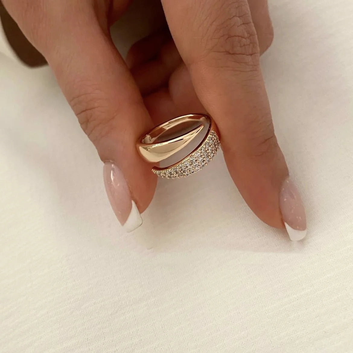 Elegant 18 K Gold Plated Rings