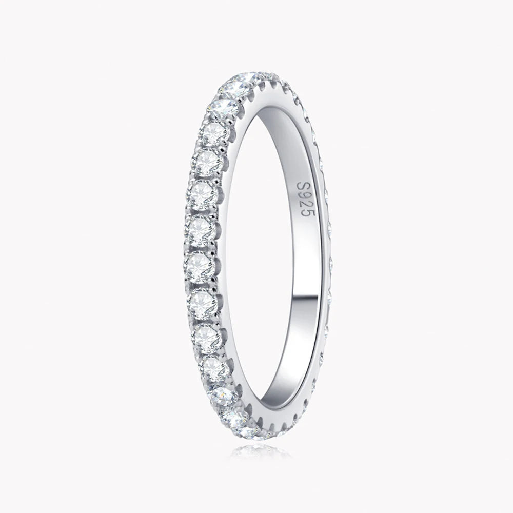 Chic Moissanite Eternity Ring