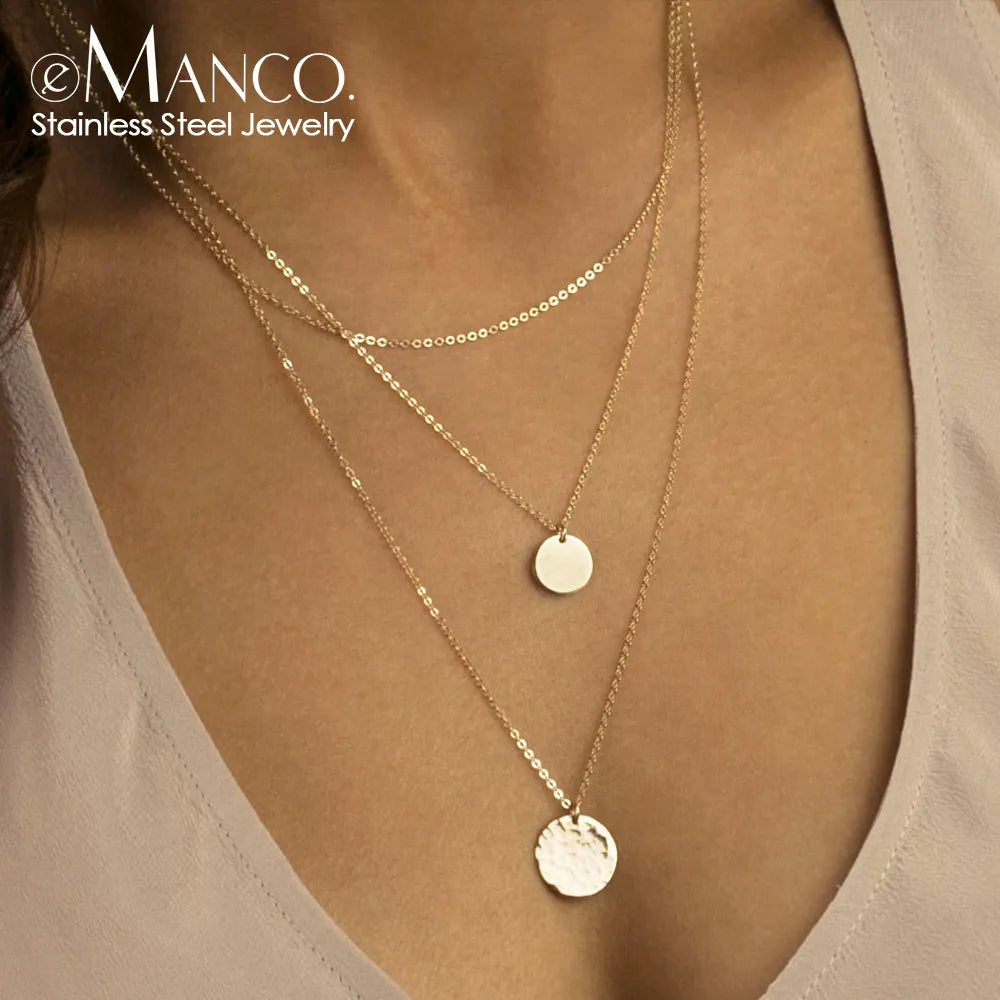 Emanco 3pcs Separated Layered Necklace Set