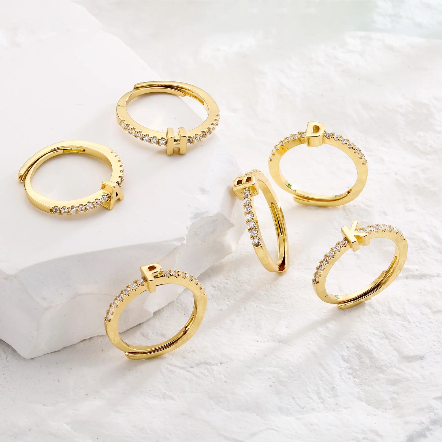 Initials Letter Rings