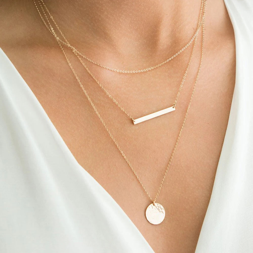 Emanco 3pcs Separated Layered Necklace Set